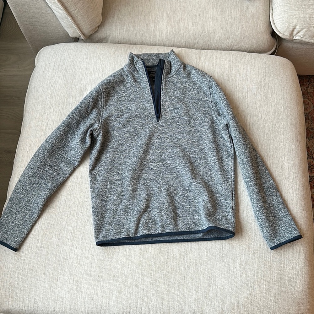 J.Crew Factory Marled Fleece Half-Zip Pullover